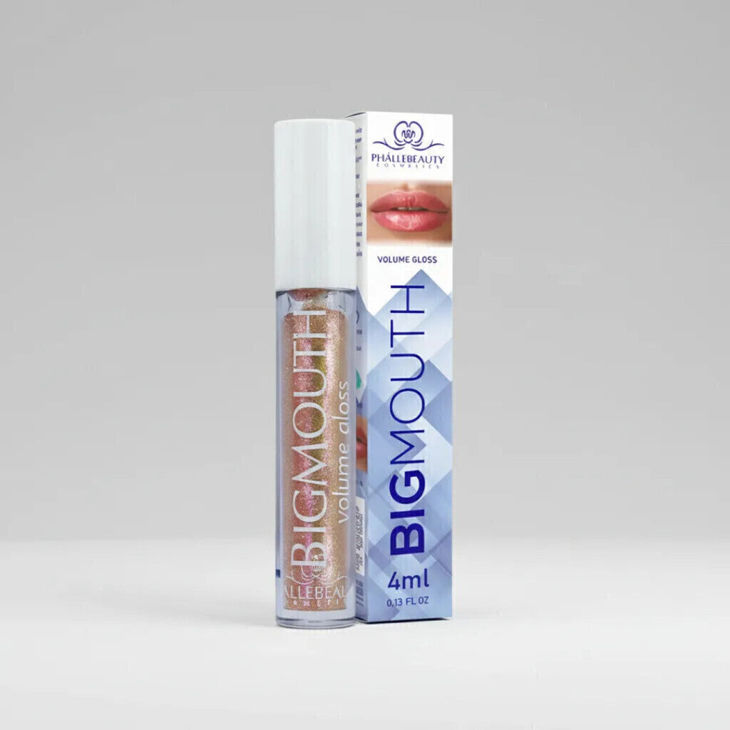 Gloss Aumenta Volume Labial Hidratante Big Mouth Gold 4Ml